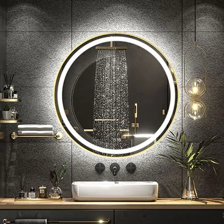 Smart Touch LED מראות עם מסגרת מסגסוגת אלומיניום